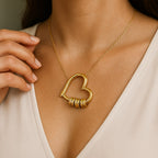 Family's Love Engraved Pendant with LED Gift Box