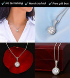 To My Soulmate - "My Life, Love & Best Friend" Sparkling Pendant Set