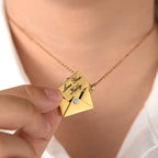 Surprise Teddy Bear Love Letter Necklace Gift Set