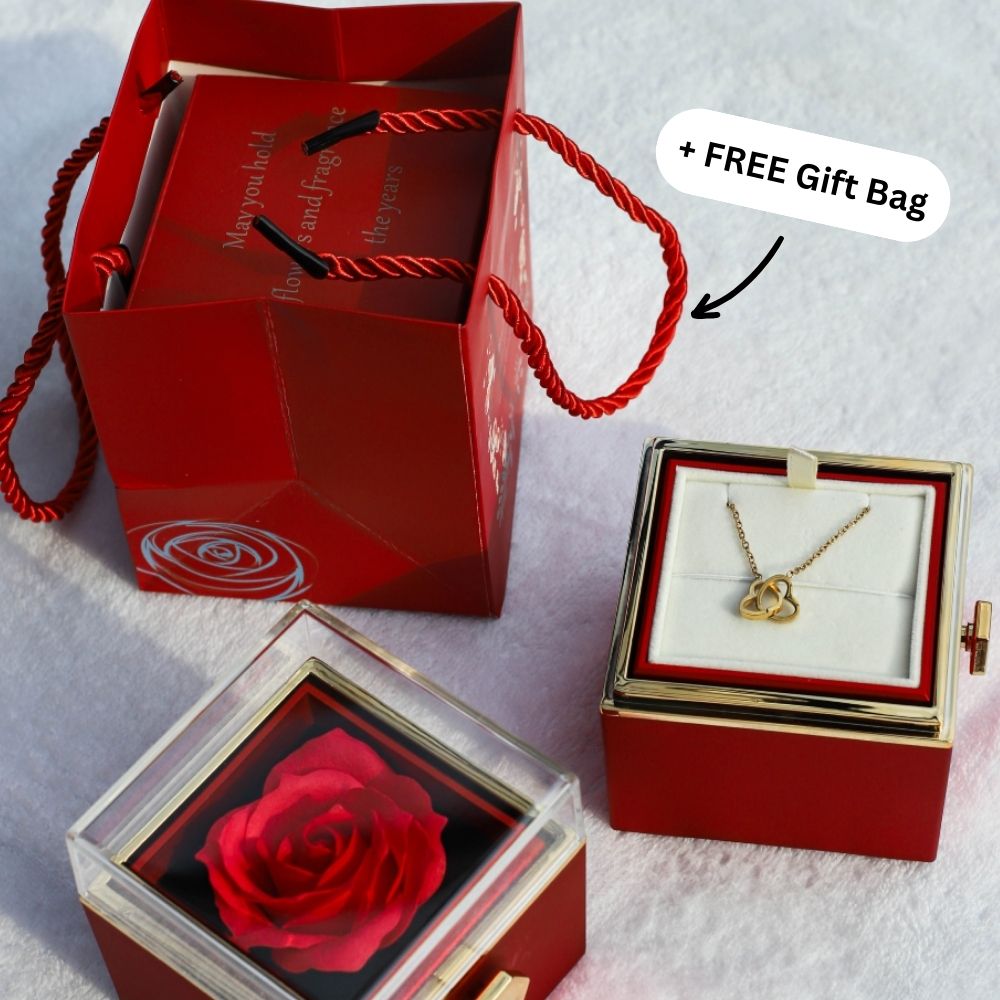 The Spin of Love™ Interlocking Hearts Gift Box Gift Set