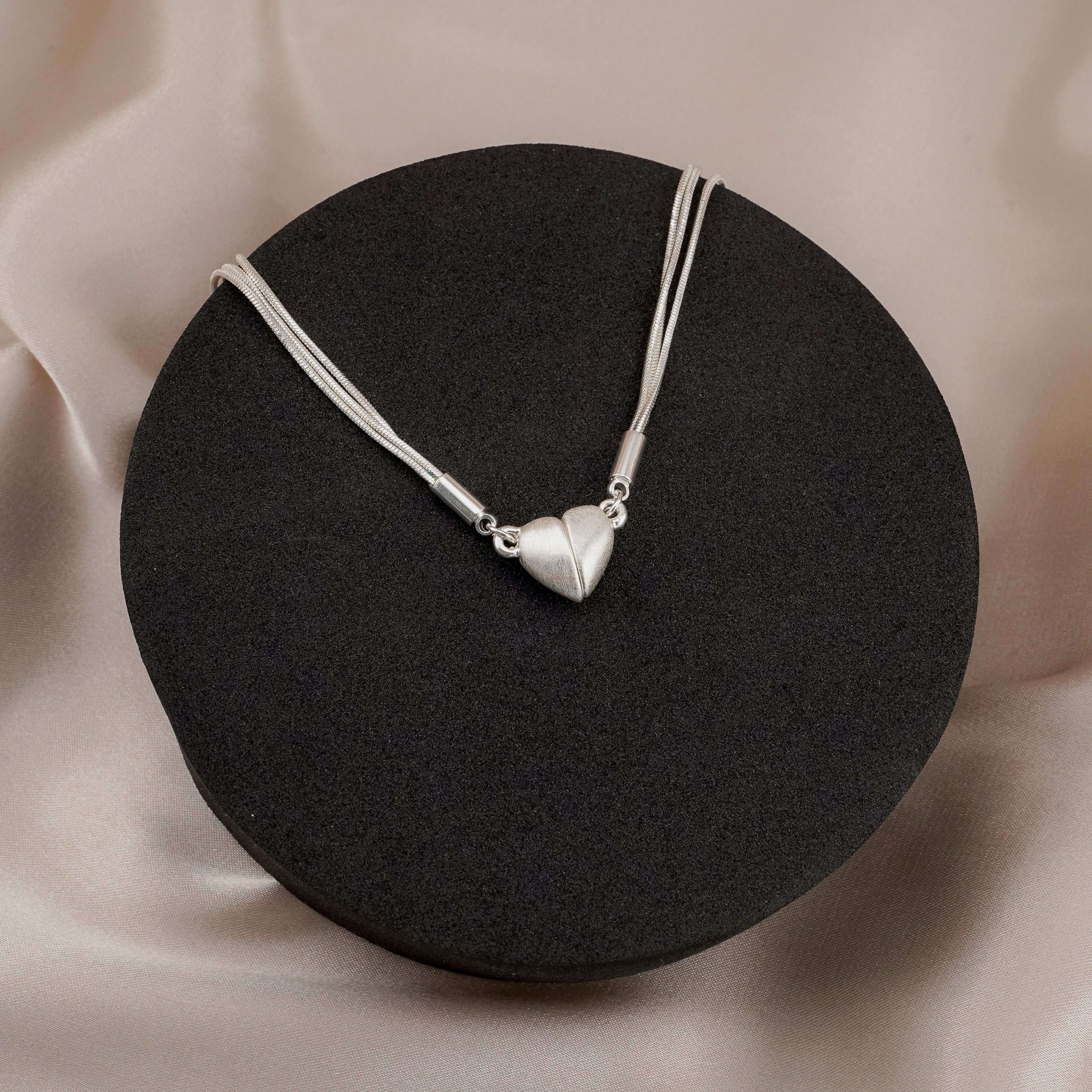 "Together Forever" – Magnetic Bond Heart Necklace with Luxury Gift Box