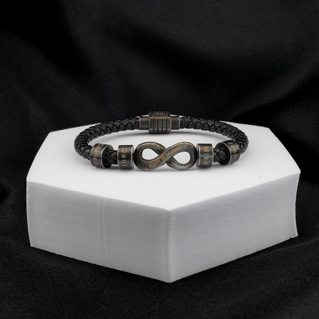 Infinite Love Bead Bracelet for Dad