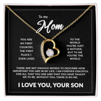 To My Mom - "Without You There Is No Me" 14K Forever Necklace