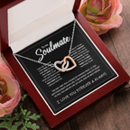 To My Soulmate - Interlocking Heart Necklace